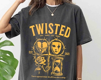 Twisted Series Comfort Color Shirt, Booktok shirt, Romance Book Shirt, Book Lover Gift