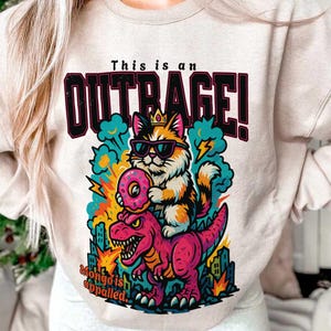 Outrage Bookish Sweatshirt: Princess Donut Book Lover Shirt
