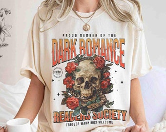 Dark Romance Readers Society Shirt, Romance Reader Dark Academia Shirt for Smut Reader, Bookish Shirt, Dark Romance Merch