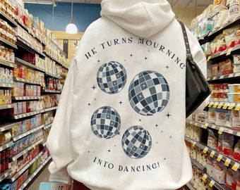 Mourning to Dancing hoodie, Christian Sweatshirt, Bible Verse Shirt, Religious Sweatshirt, Trendy Sweatshirt, Faith Crewneck, aesthetic