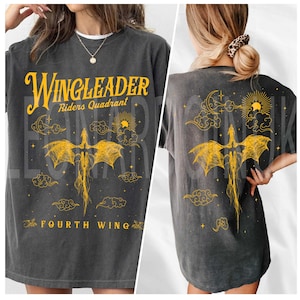 Fourth Wing comfort Color shirt, Riders Quadrant Basgiath War College Sweater, Dragon Rider, Violet Sorrengail Bookish Shirt, Rebecca Yoros