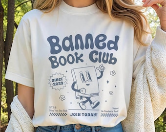 Banned Books shirt, Banned Book Club, I Read Banned Books, Librarian Gift, Book Lover, Bibliophile Present, Social Justice