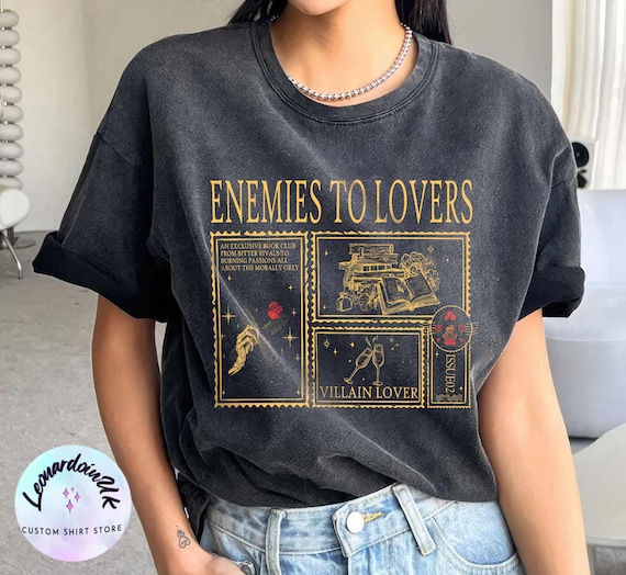 Enemies to Lovers Comfort color shirt, Morally Grey Shirt, Romantasy Shirt, Retro Reader shirt, Hot Girls Read Spicy Booktok Merch