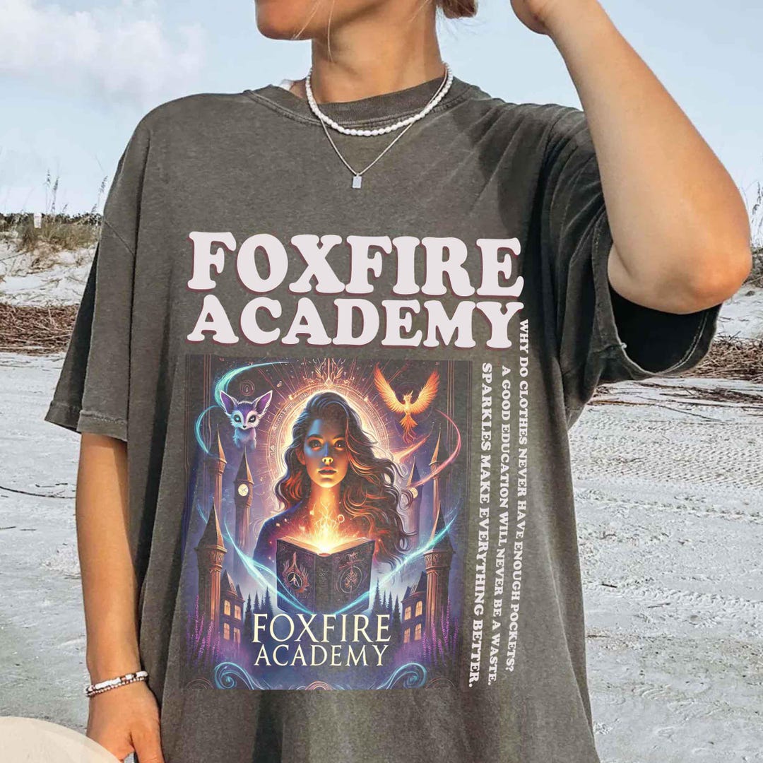 Foxfire Magic Color Comfort Color Foxfire Academy Shirt, Keeper of the Lost Cities Shirts ...