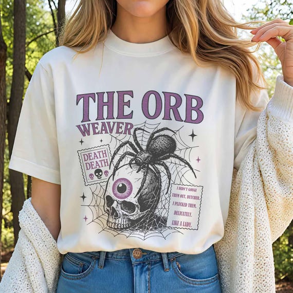 The Orb Weaver Bookish Comfort Colors Shirt, Butcher & Blackbird