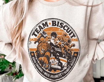 Sudadera del equipo Biscuit, El que lucha contra monstruos, Jason Asano, Buenos amigos, Viajes salvajes, Siempre Biscuit Camiseta Bookish