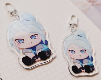 Jett Double Sided Acrylic Keychain Small/Large