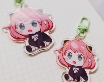Anya Double Sided Acrylic Keychain Small/Large