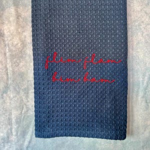 Ole Miss inspired Hand Towel | SEC gifts |  Flim Flam Bim Bam |  Hostess Gift | Kitchen Tea Towel | Guest Bathroom Decor