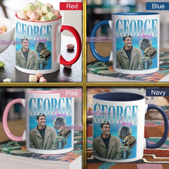 George Clooney Mug - 11oz or 20 oz - George Clooney Coffee Cup - Ceramic Mug