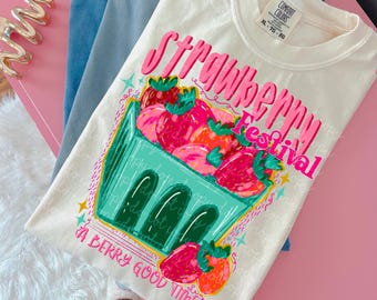 Strawberry Festival PNG digital download