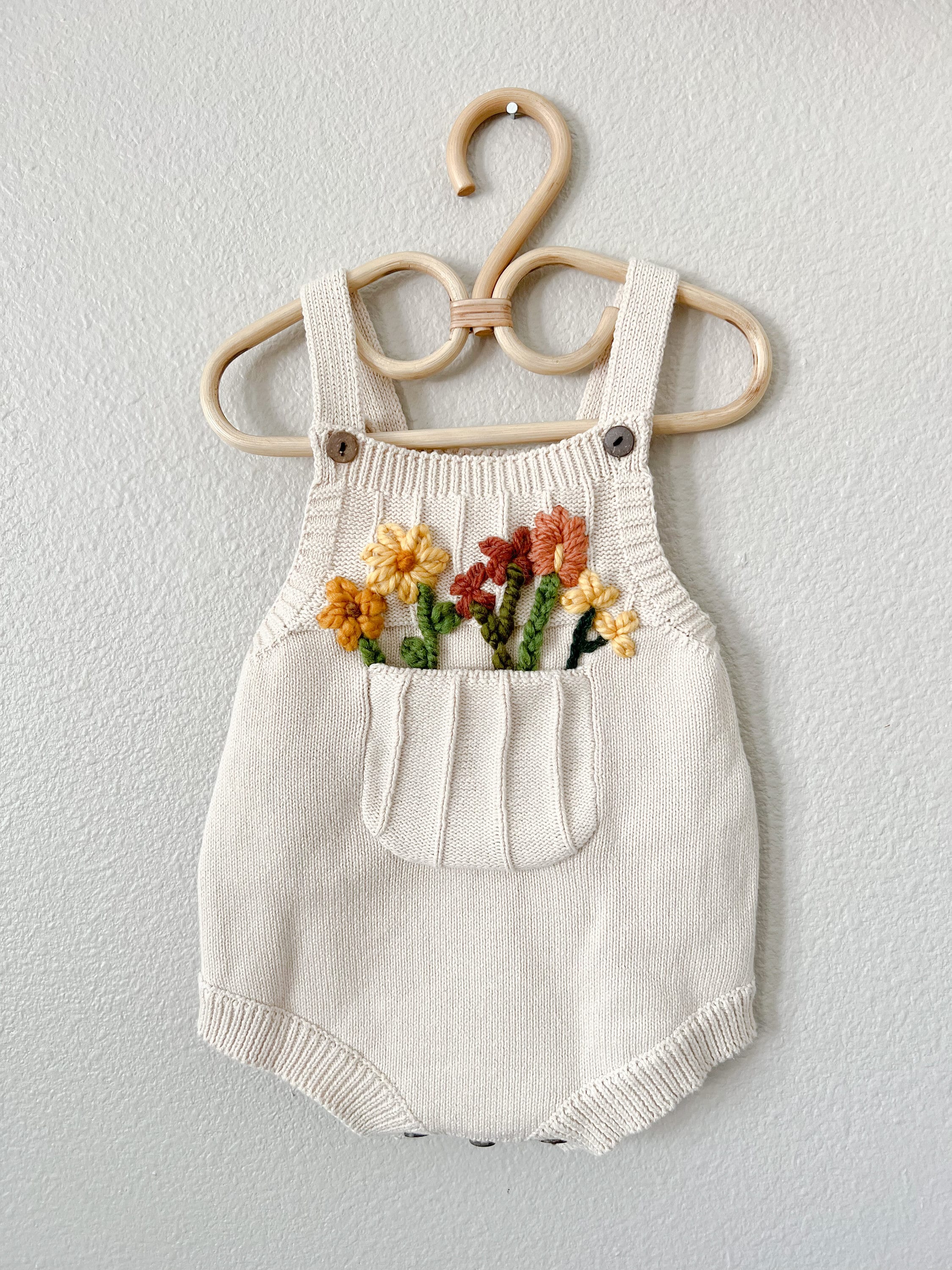 Flower Embroidered Overalls - Etsy