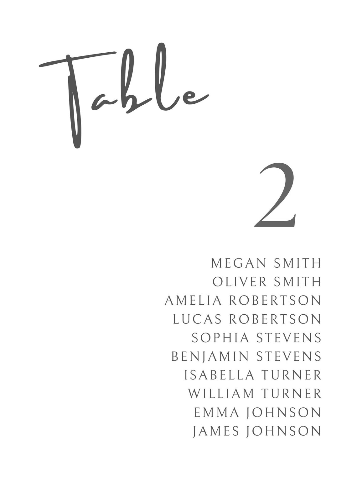 Seating Chart Cards Template Printable Editable Templett Etsy