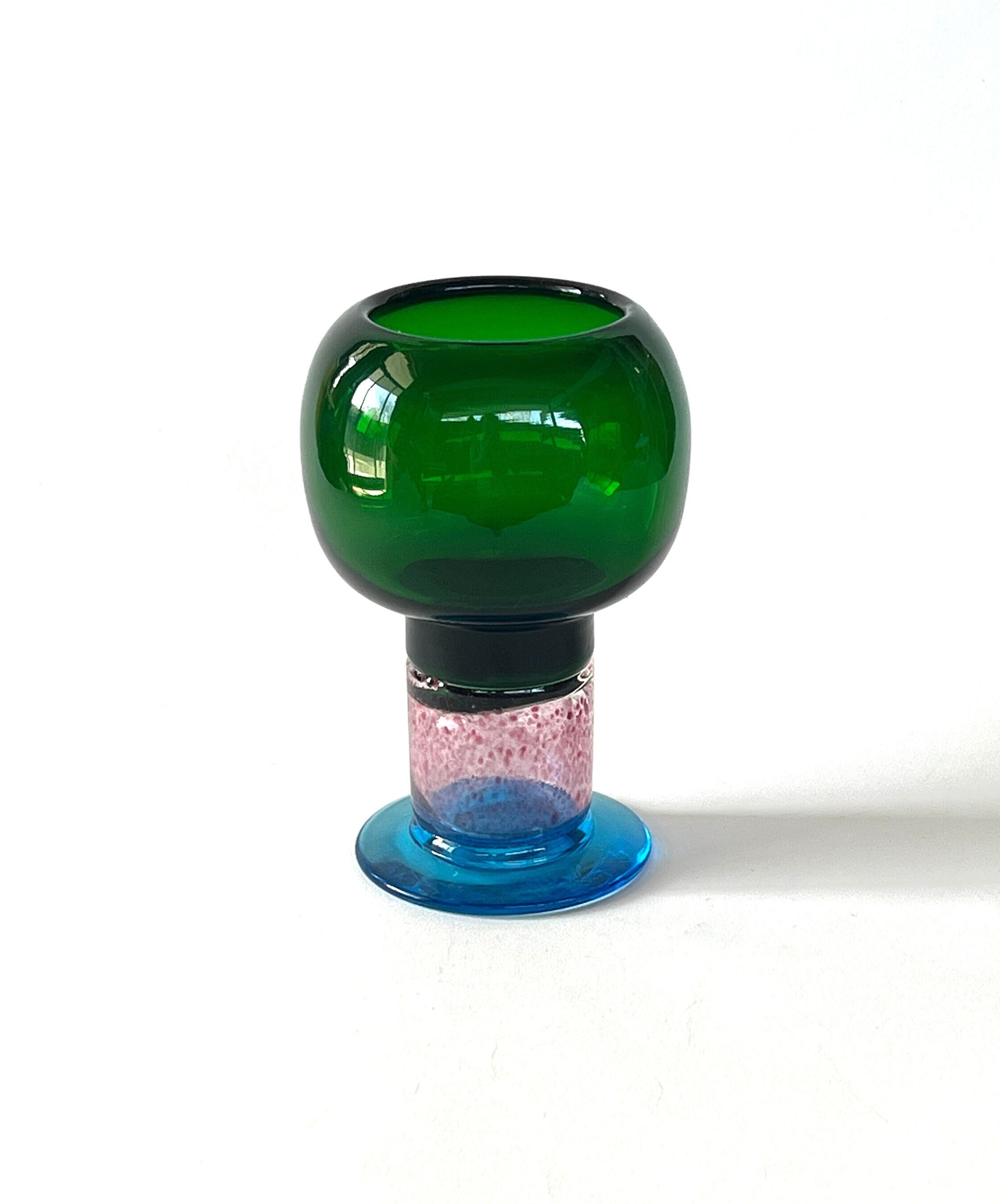 Kaj Franck Pokaali Goblet, GREEN Top, Nuutajarvi Notsjo Kaj Franck Pokaali Goblet, GREEN Top, Nuutajarvi Notsjo