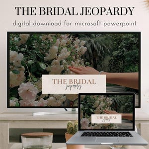 The Bridal Jeopardy | Bridal Shower Game | Digital Download! | Customizable Bridal Jeopardy | Wedding Shower Game | Bachelorette Party Game