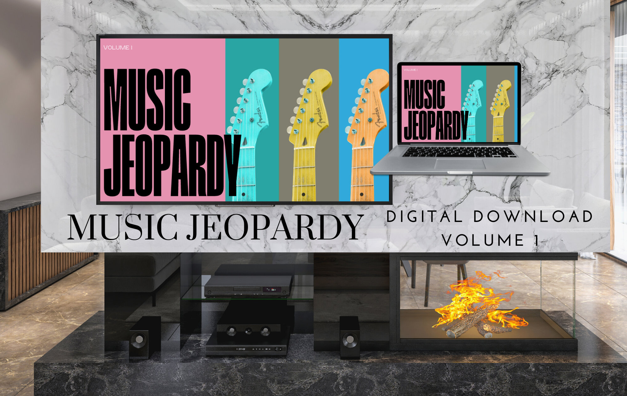 Music Jeopardy Game | Music Trivia Party Game (digital Download) - Etsy