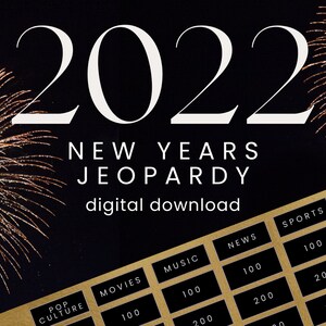 New Year&#39;s Jeopardy 2022 | New Year&#39;s Games | New Year&#39;s Trivia | New Year&#39;s Party Game | 2022 Trivia Game | 2022 Jeopardy Game | NYE Game