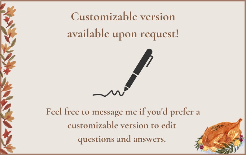 Thanksgiving Jeopardy Jeopardy Digital Download Thanksgiving Party