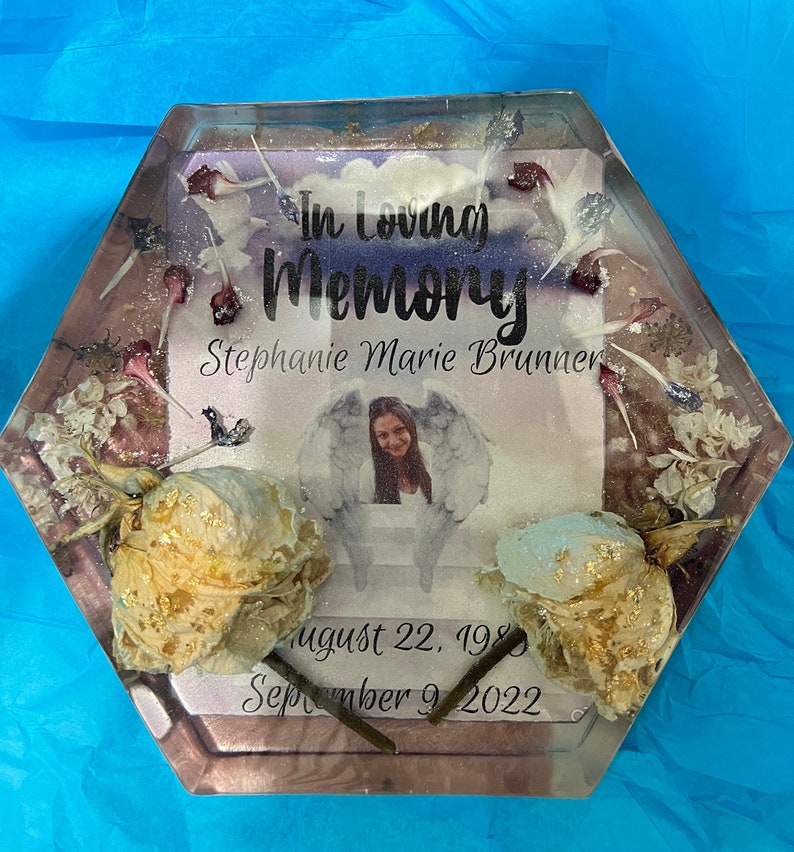 Epoxy Deep Pour Memorial Piece Etsy