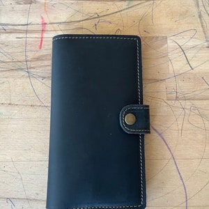 Leather Women's Wallet, Handmade Long Wallet