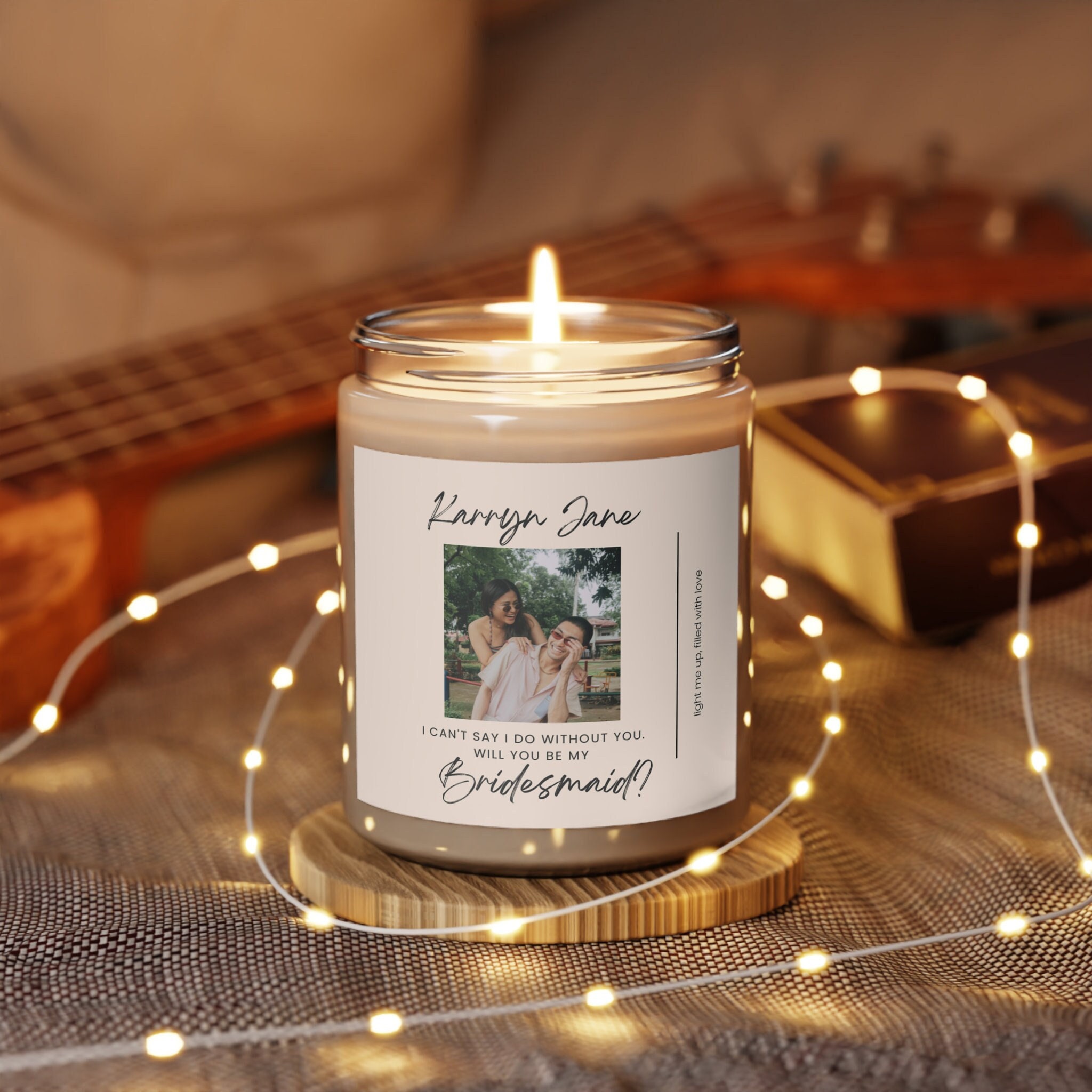 Custom Maid of Honor Gifts Bridesmaid Candles Bridesmaid Proposal