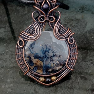 dentite wire wrap pendant