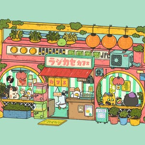 Carte postale de café de boîte de boom | Carte postale 4 x 6 | postale | Original, art culinaire, décoration de maison et de cuisine, art mural café, impression numérique