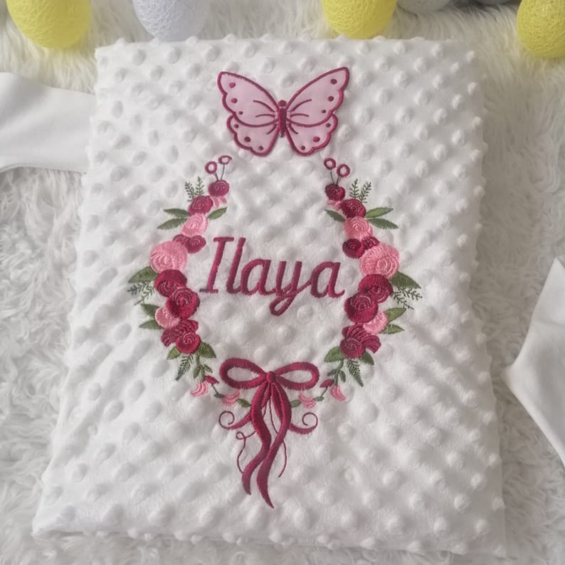 Customized Coming Home Outfit Clothing Sets with Embroidery Personalized Custom Name for Newborn Princess Baby Girl 11 Pieces image 3