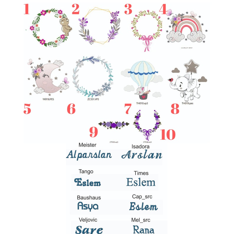 Customized Coming Home Outfit Clothing Sets with Embroidery Personalized Custom Name for Newborn Princess Baby Girl 11 Pieces image 10