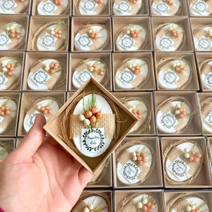 Saponette fatte a mano per baby shower, mini saponette profumate personalizzate, bomboniere rustiche per gli ospiti all'ingrosso, regali per feste di compleanno per gli ospiti