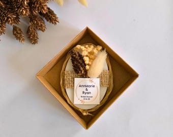 Personalized Lavender Soap Favors: Floral Wedding Bridal Shower Keepsake
