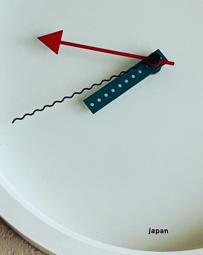 Shohei Mihara Mid 80s Post Modern Memphis Wall Clock for Wakita of Japan image 4