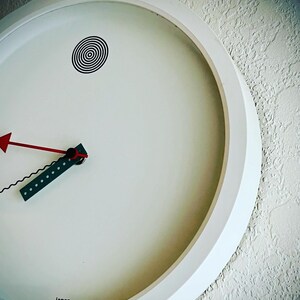 Shohei Mihara Mid 80s Post Modern Memphis Wall Clock for Wakita of Japan image 2