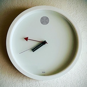 Shohei Mihara Mid 80s Post Modern Memphis Wall Clock for Wakita of Japan