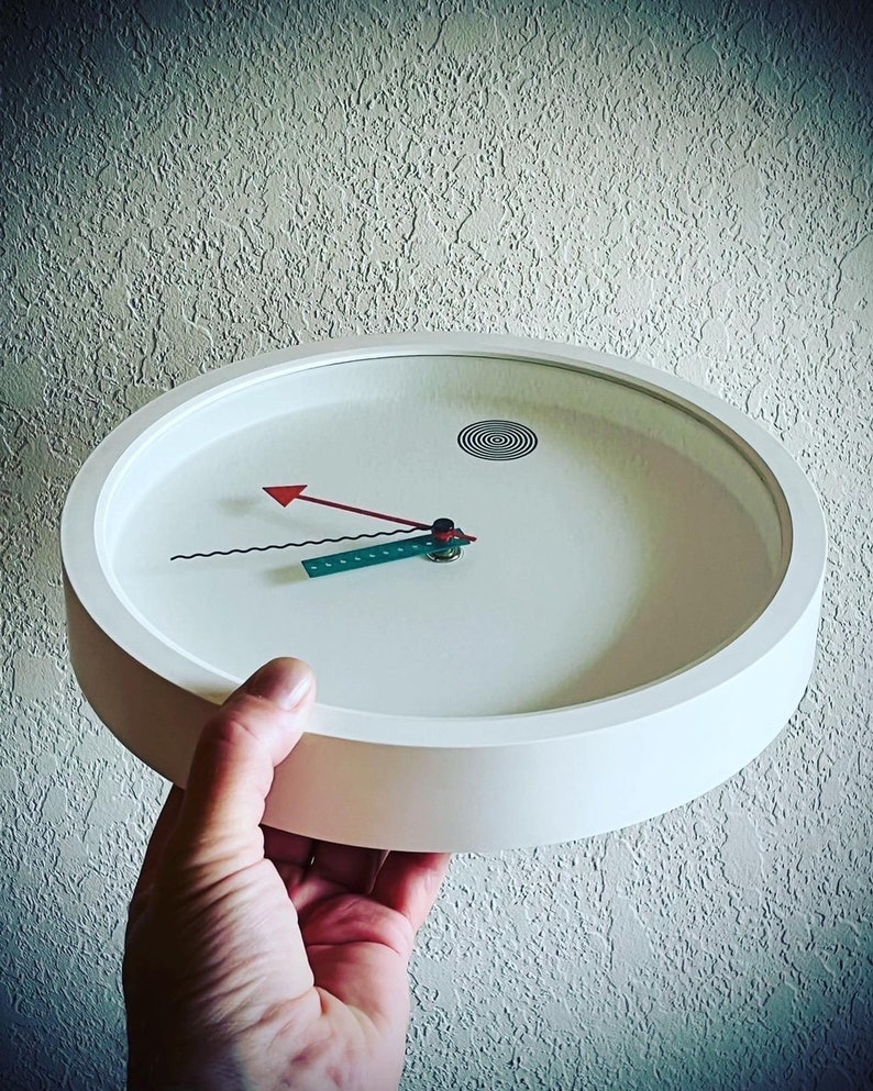 Shohei Mihara Mid 80s Post Modern Memphis Wall Clock for Wakita of Japan image 5