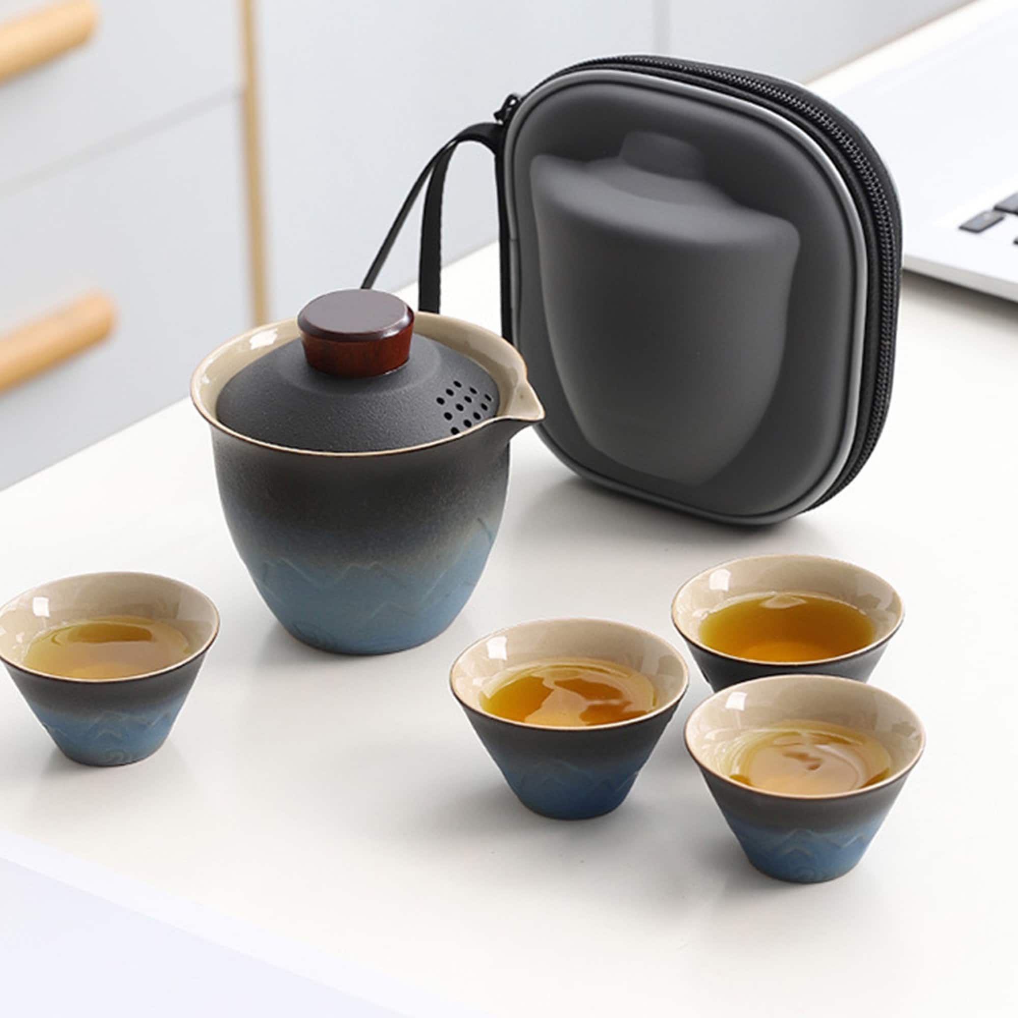 Portable Tea Cup Set Tea Set Travel Tea Set Travel Mug Etsy