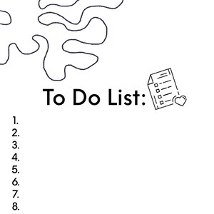 To Do List version 2 Printable Digital Download