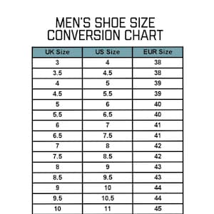 European shoe men's size conversion 2025
