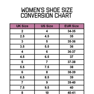 Shoe Size Chart 