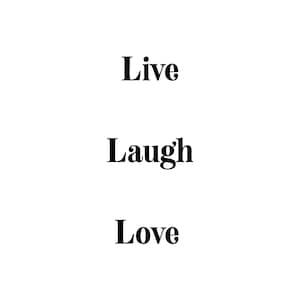 Live Laugh Love Wall Art Printable Digital Download
