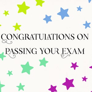 Felicitaciones por aprobar exámenes, Graduación, estudiante, orgulloso, instantáneo, imprimible, Descarga digital