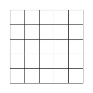 Könnte beinhalten: Ein leeres Raster mit 36 Quadraten, perfekt zum Planen, Organisieren oder Erstellen einer visuellen Darstellung von Daten.