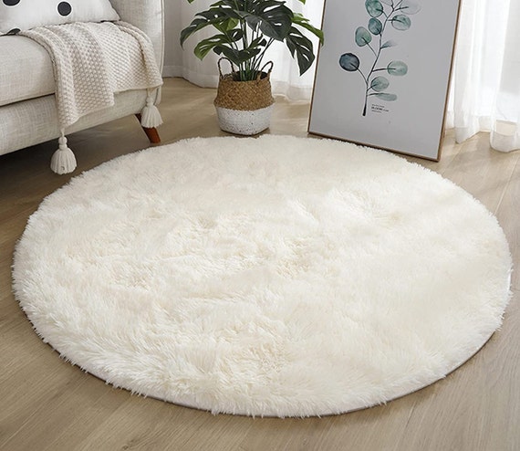 25%OFF Round Plush Carpet, Anti-slip Fluffy Mat, Thick and Soft Rug for  Living Room 