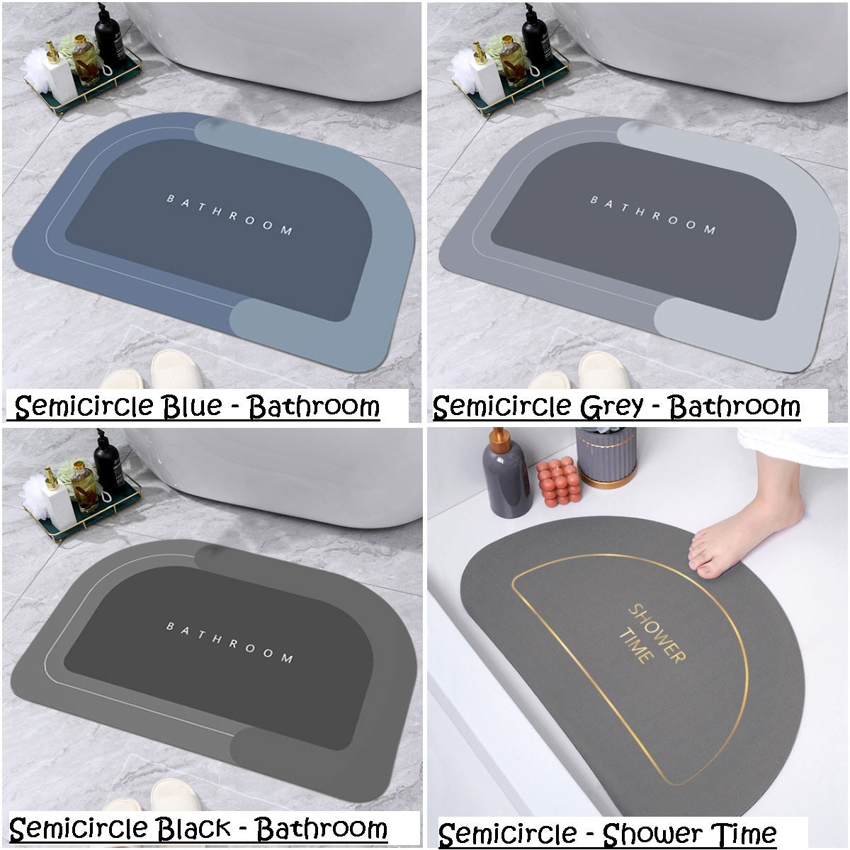 20OFF Super Absorbent Bath Mat Quick Drying Bathroom Rug Etsy UK