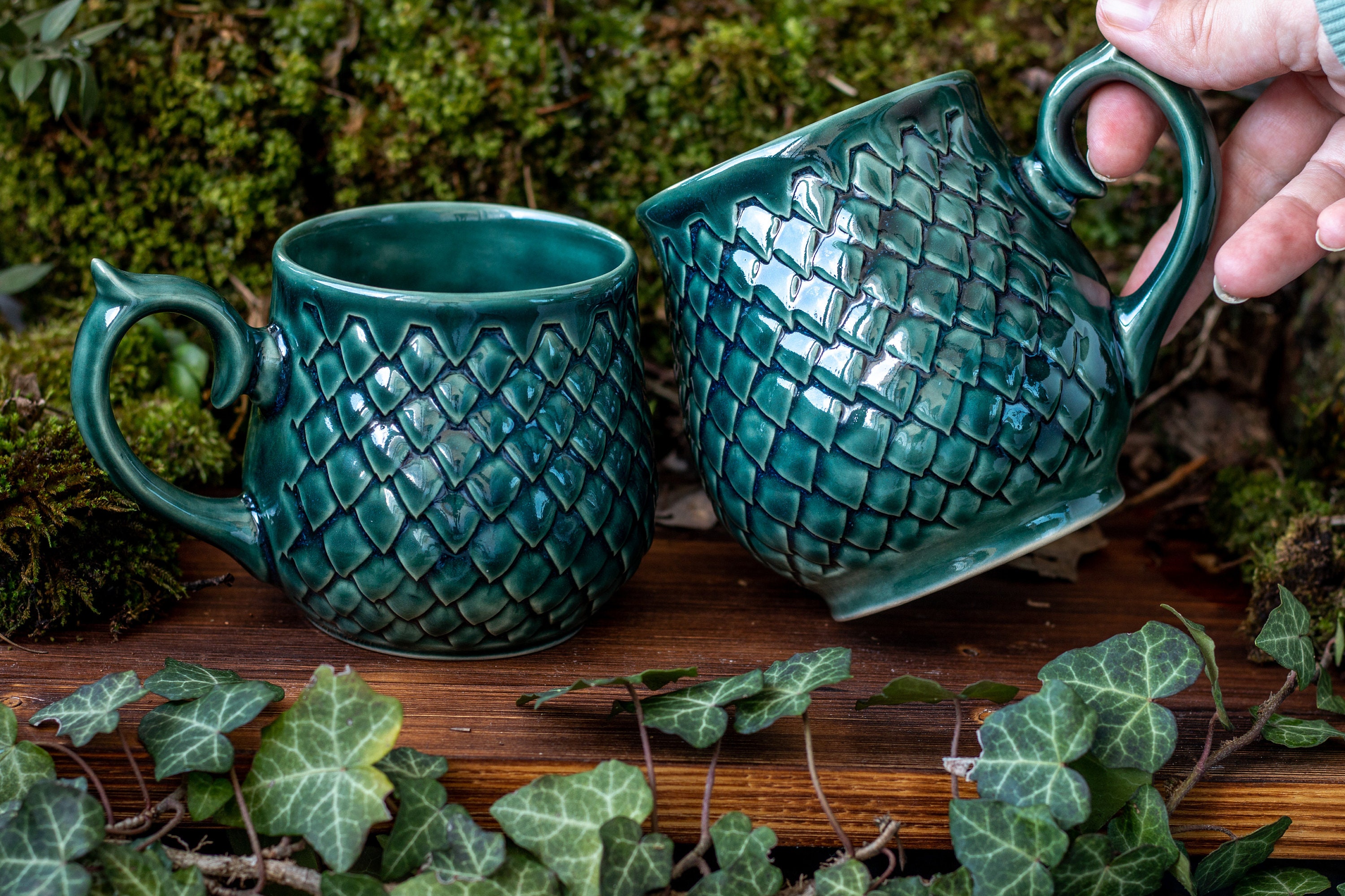 Ceramic Mug, Dragon Scale Mug, Handmade Pottery, Handmade Ceramic Mug, Dragon Scale Mug, Handmade Pottery, Handmade