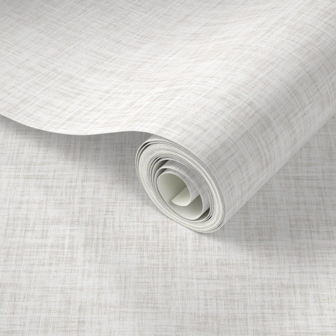 Neutral Linen Texture Removable Wallpaper – Subtle Woven Look Peel and ...