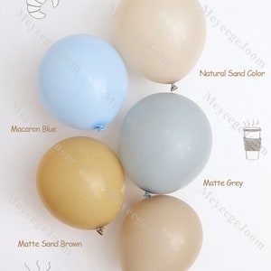 5/10/12/18 pollici Blu Sabbia Marrone Baby Shower Palloncini Matrimonio Compleanno Per Adulti Decorazione Festa di Genere Rivelare Globos bambini Party Decor