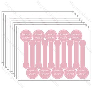 10 vellen doosafdichtingsstickers Black Pudding-etiket Roze afdichtingslabel Handgemaakte stickers Gepersonaliseerd bedanklabel Taartdoosafdichtingssticker
