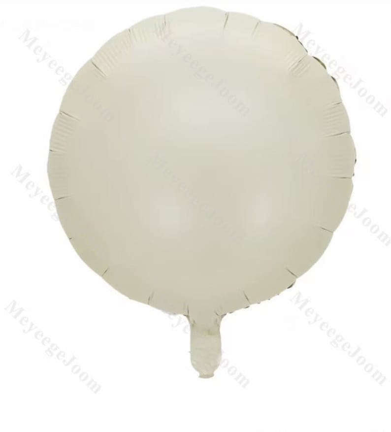 Puede incluir: Un globo grande, redondo y blanco con una v&aacute;lvula autosellante.