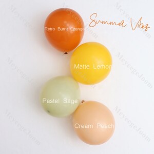 5/10/12/18inch Retro Burnt Orange Baby Shower Balloons Girl Birthday Party Favors Pastel Sage Lemon Wedding Anniversary Boho Bridal Shower